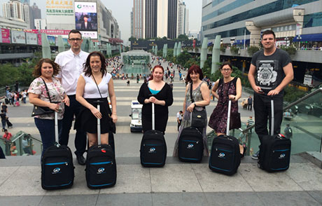 The team arrive in Shenzhen