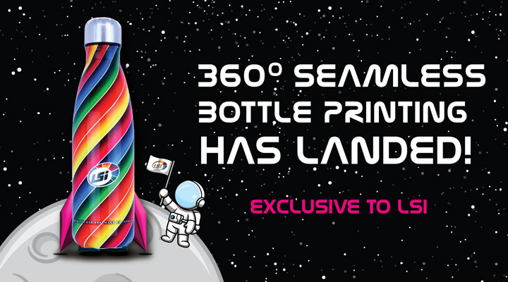 Our new in-house 360° Seamless Bottle Printing has lift off!