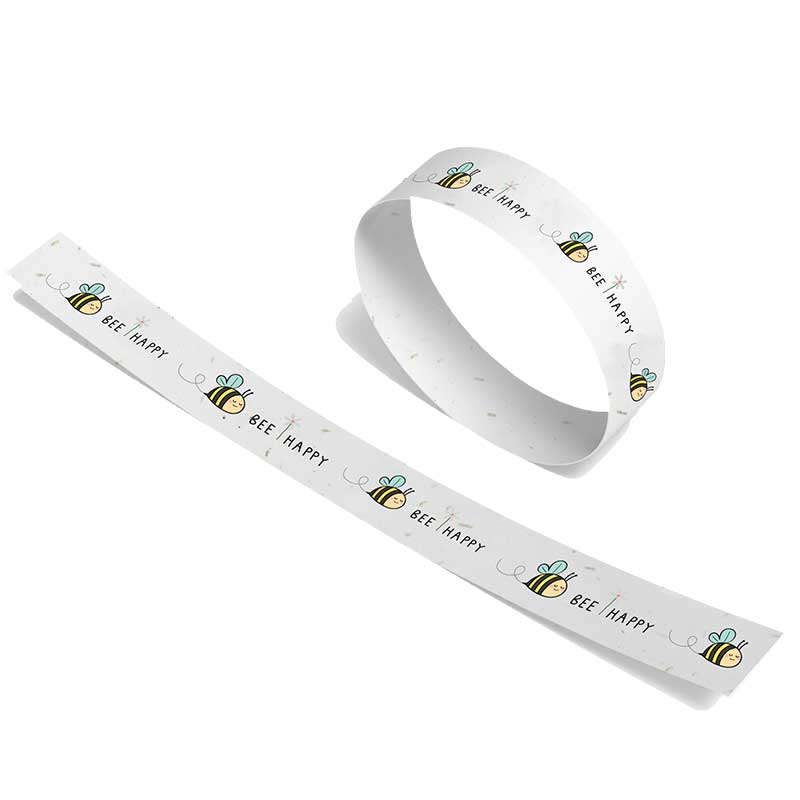 Seeded Paper Wrist Bands 