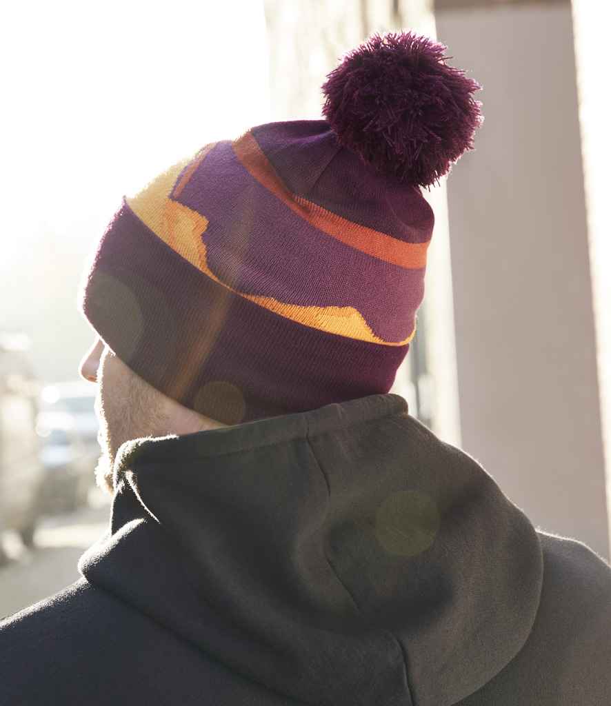 Beechfield Mountain Peaks Pom Pom Beanie