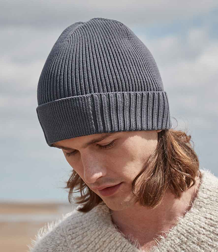 Beechfield Organic Cotton Engineered Patch Beanie