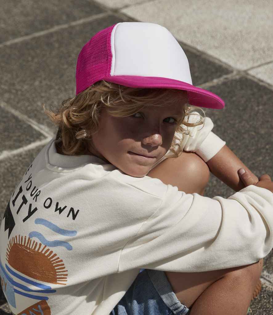 Beechfield Kids Vintage Snapback Trucker Cap