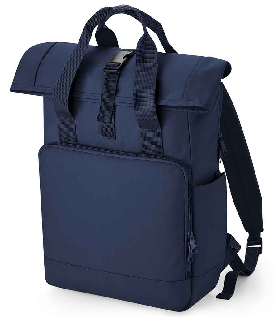 BagBase Recycled Twin Handle Roll-Top Laptop Backpack