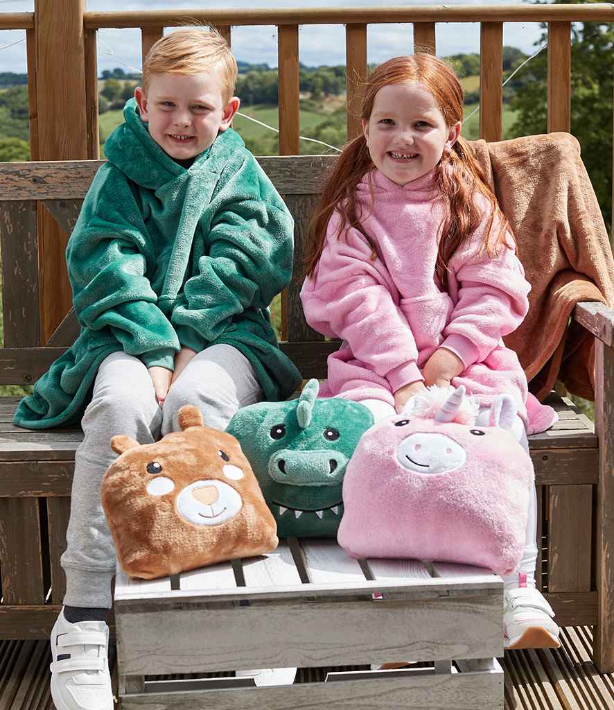 Brand Lab Kids Character Cushion Hooded Blanket