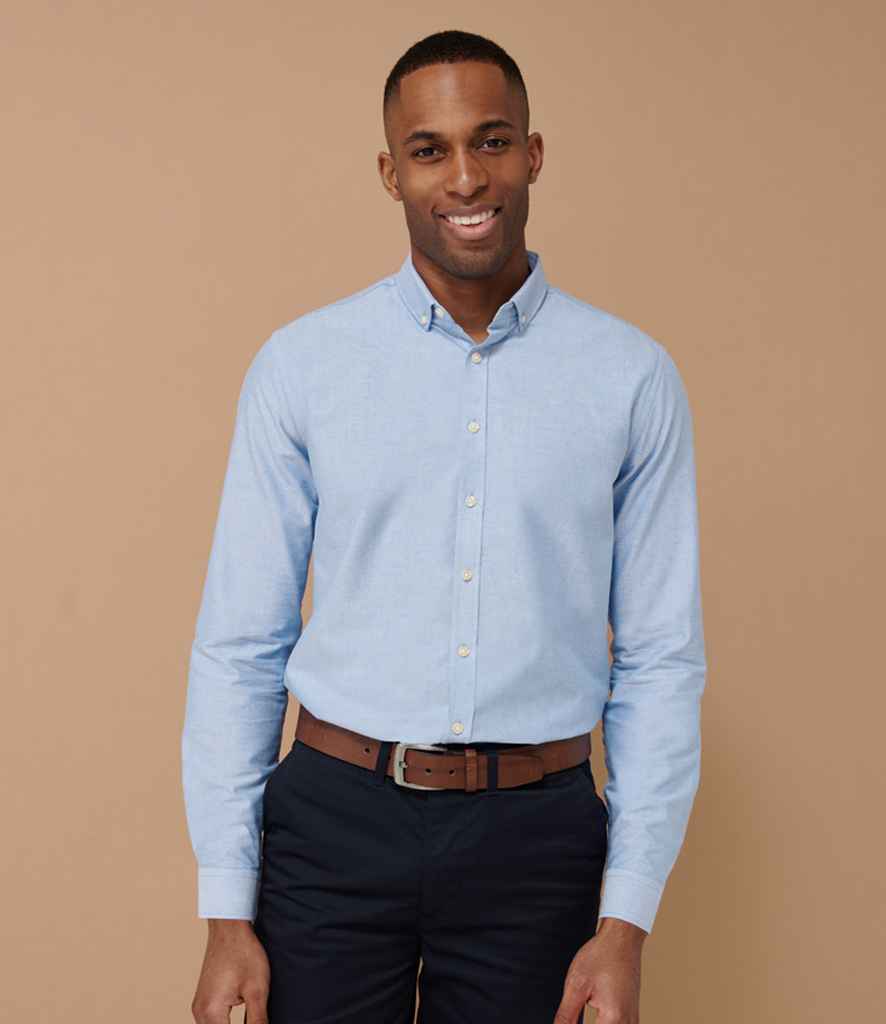 Henbury Modern Long Sleeve Regular Fit Oxford Shirt