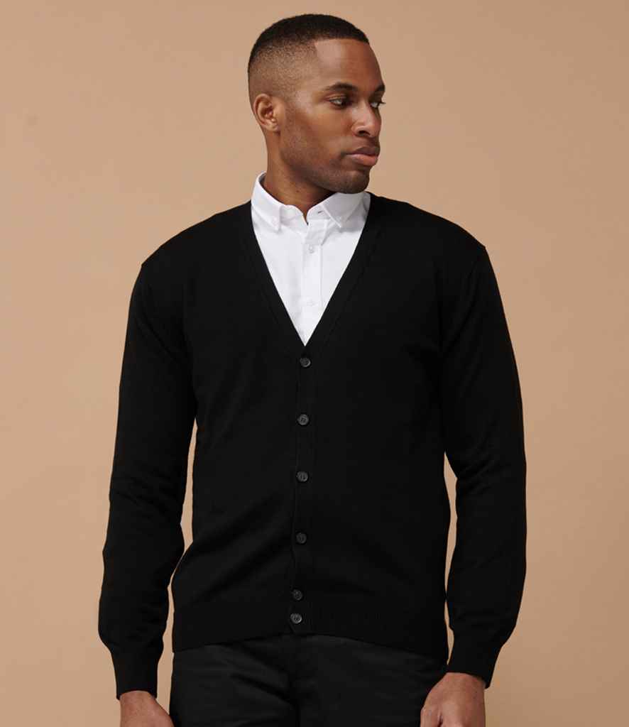 Henbury Lightweight Cotton Acrylic V Neck Cardigan