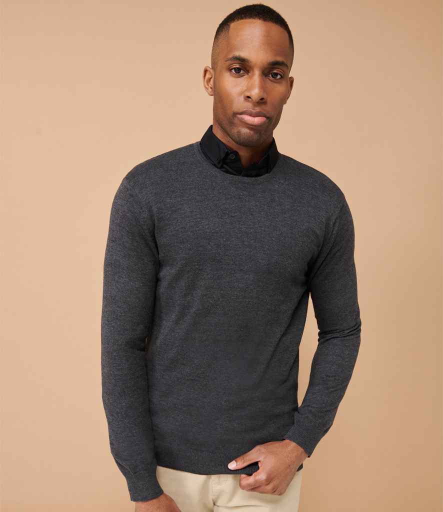 Henbury Lightweight Cotton Acrylic Crew Neck Sweater