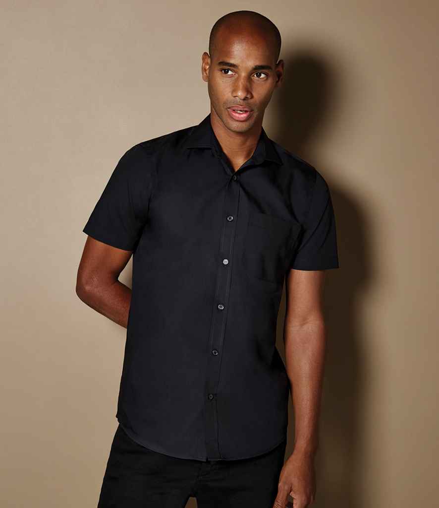 Kustom Kit Short Sleeve Tailored Poplin Shirt