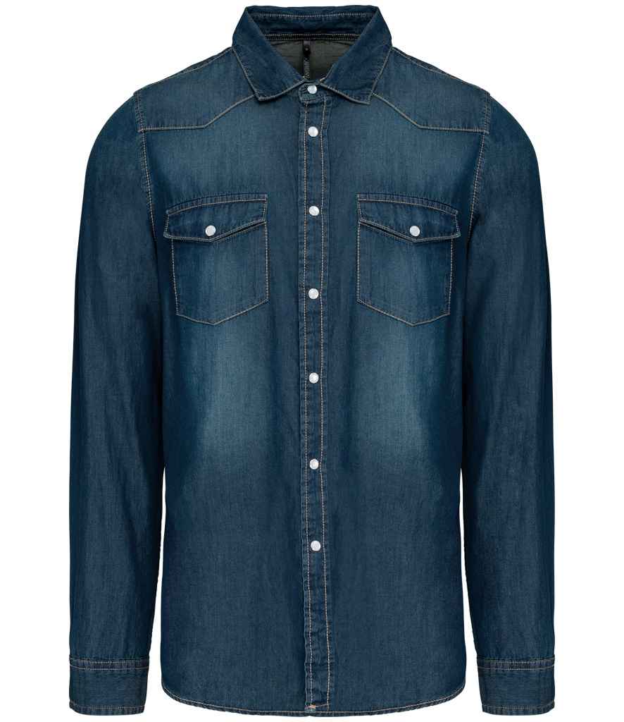 Kariban Long Sleeve Denim Shirt