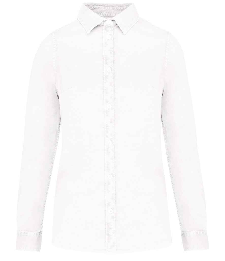 Native Spirit Ladies Washed Long Sleeve Shirt