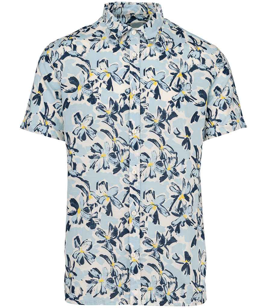 Native Spirit Short Sleeve Coastal Print Shirt