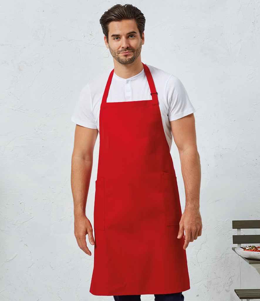 Premier Recycled Polyester and Fairtrade Organic Cotton Bib Apron