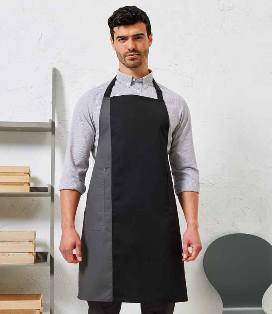 Premier Contrast Bib Apron