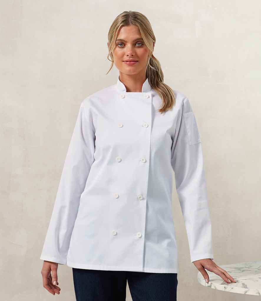 Premier Ladies Long Sleeve Chef's Jacket