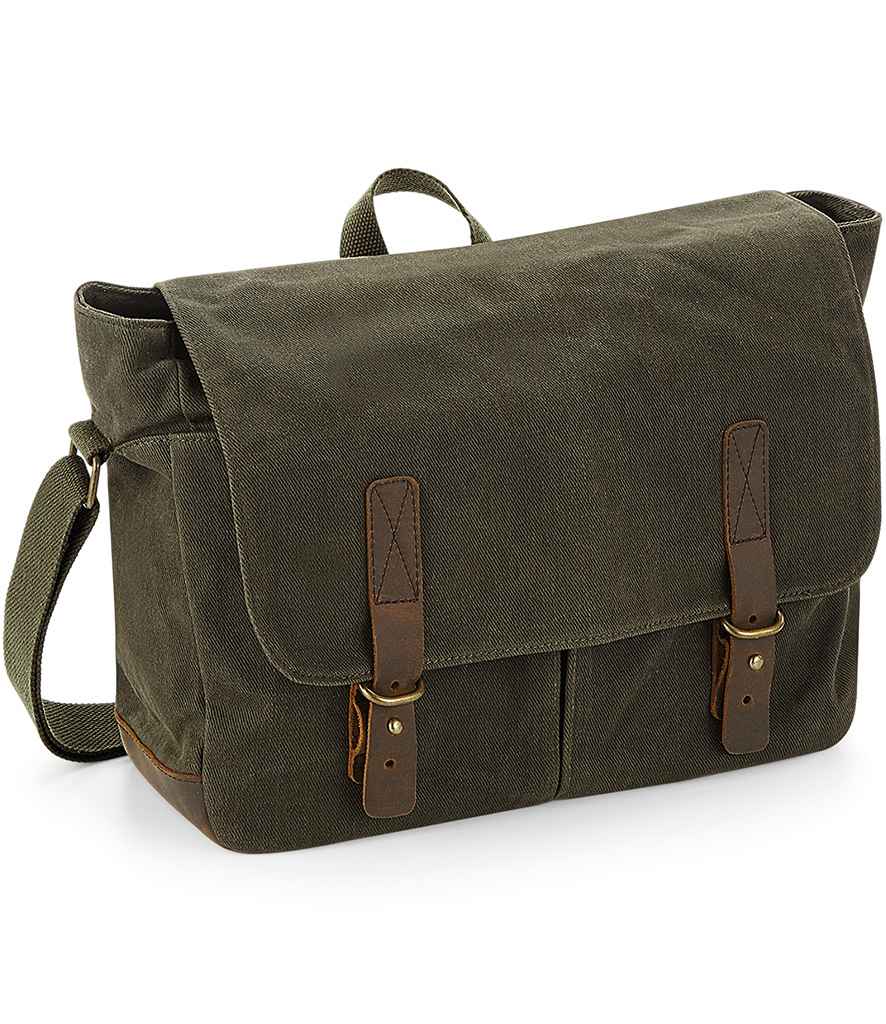 Quadra Heritage Waxed Canvas Messenger