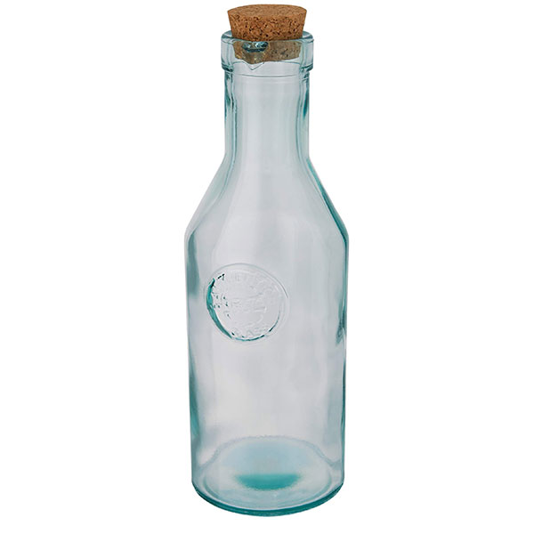 Recycled Glass Carafe With Cork 1000ml Lsi