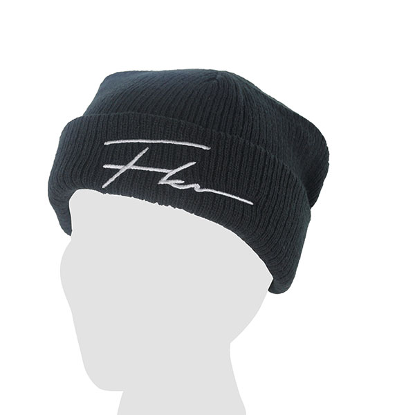 Acrylic Ribbed Beanie with Turn Up