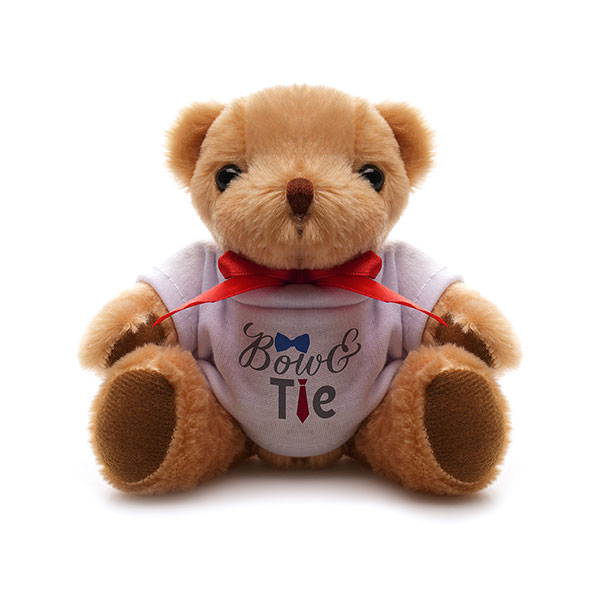 Jointed 20cm Bear With White T-Shirt