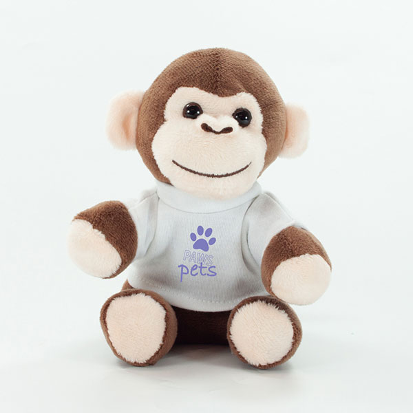 Plush Monkey With T-Shirt