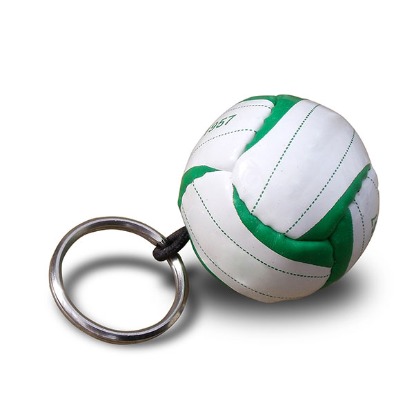 PVC Mini Football Key Ring - Spot Colour