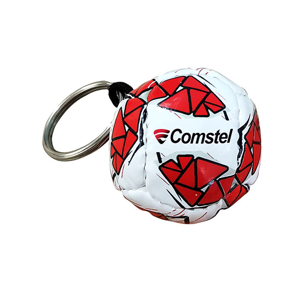 PVC Mini Football Key Ring - Full Colour