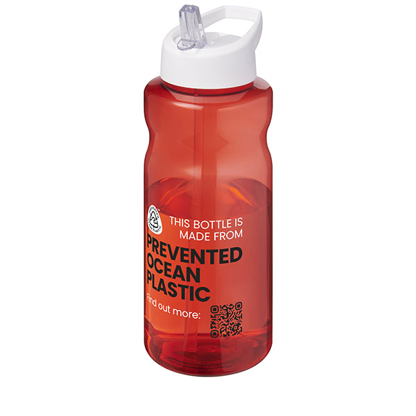 H2O Active Eco Base Spout Lid Bottle 1 Litre - Spot Colour