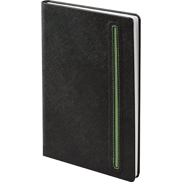 A5 Denim Black Notebook - Debossed