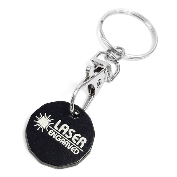 Anodised Aluminium Trolley Token Key Ring