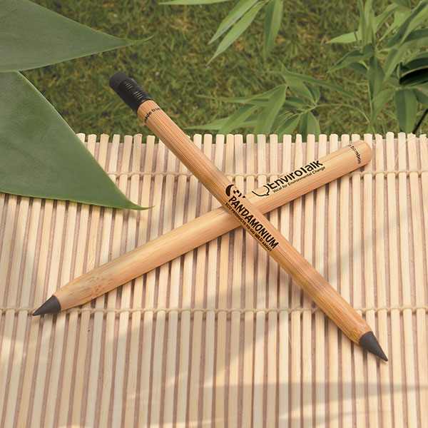 Eternity Bamboo Pencil With Eraser - Spot Colour