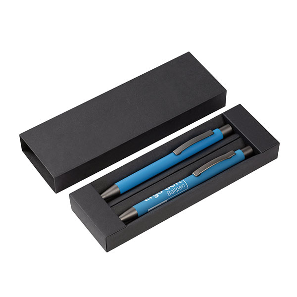 Ergo Soft Feel Ballpen and Mechanical Pencil Set - Spot Colour