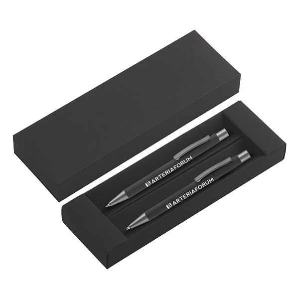 Ergo Soft Feel Ballpen and Mechanical Pencil Set - Engraved