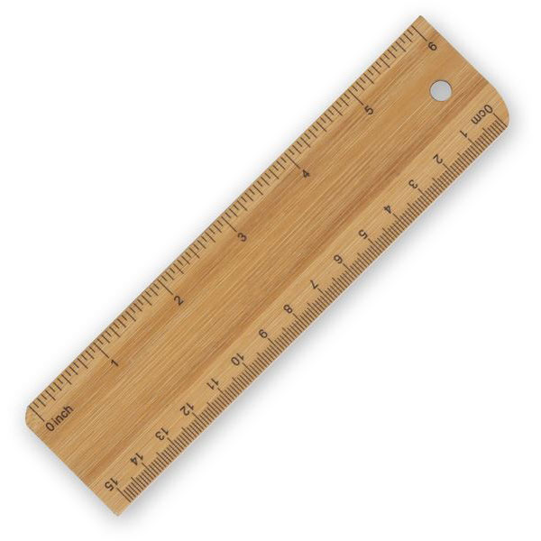 Bamboo Ruler 30cm - Spot Colour