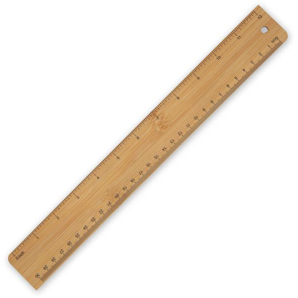 Bamboo Ruler 15cm - Full Colour