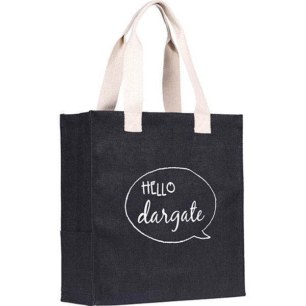 Dargate Coloured Jute Tote Bag - Spot Colour