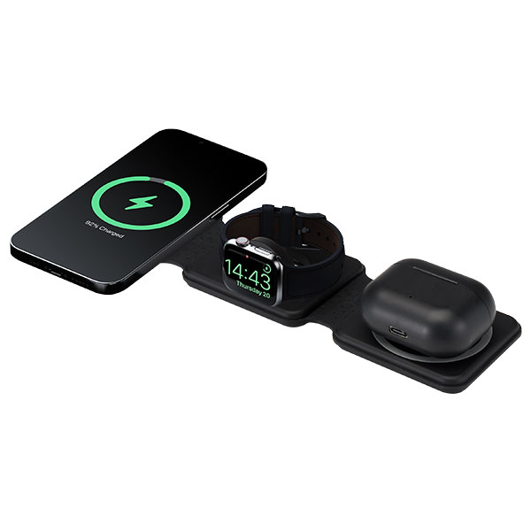 Armus 3 in 1 15W Foldable Wireless Charger - Full Colour