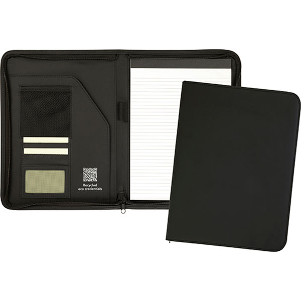 Sundridge Recycled Zipped Folio - 1 Colour
