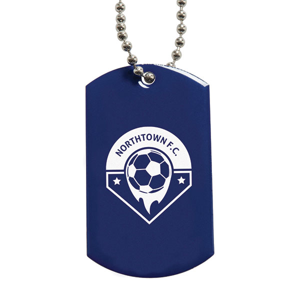 Printed Metal Dog Tag - 1 Colour