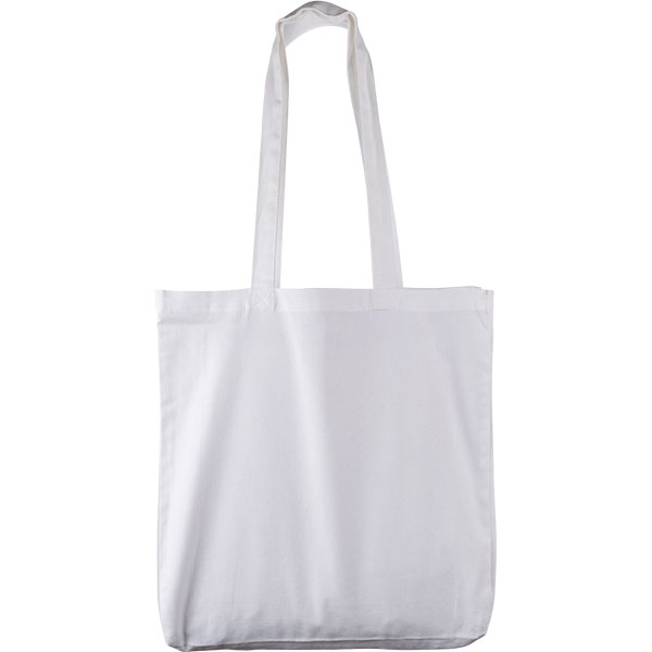 White 10oz Canvas Cotton Shopper - Full Colour