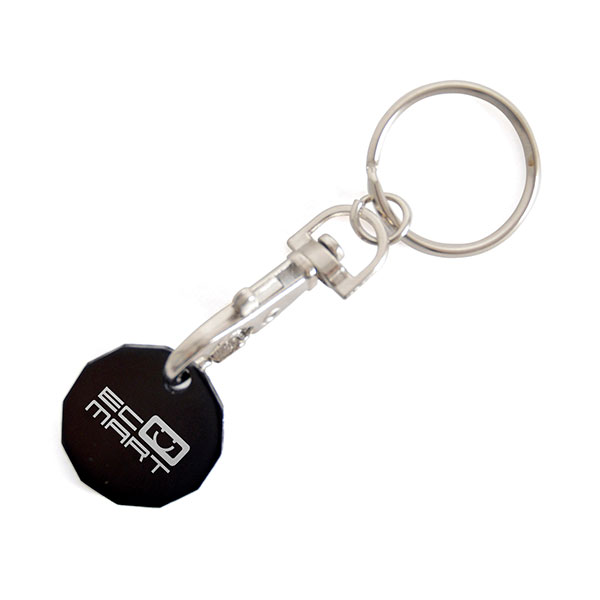 Aluminium Trolley Token Key Ring