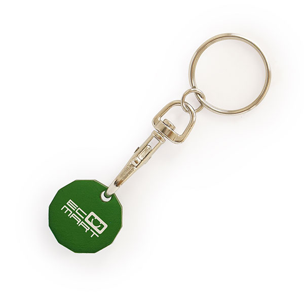 Aluminium Trolley Token Key Ring