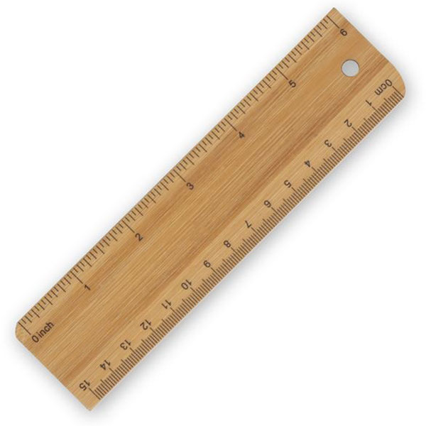 Bamboo Ruler 15cm - 1 Colour