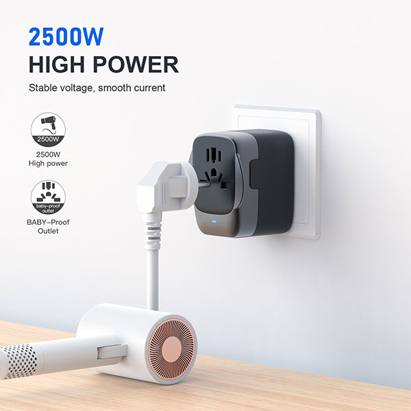 Recycled Plastic Travel Adaptor